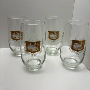 Libbey vintage 70s Apothecary Pharmacy drinking glasses: set of 4